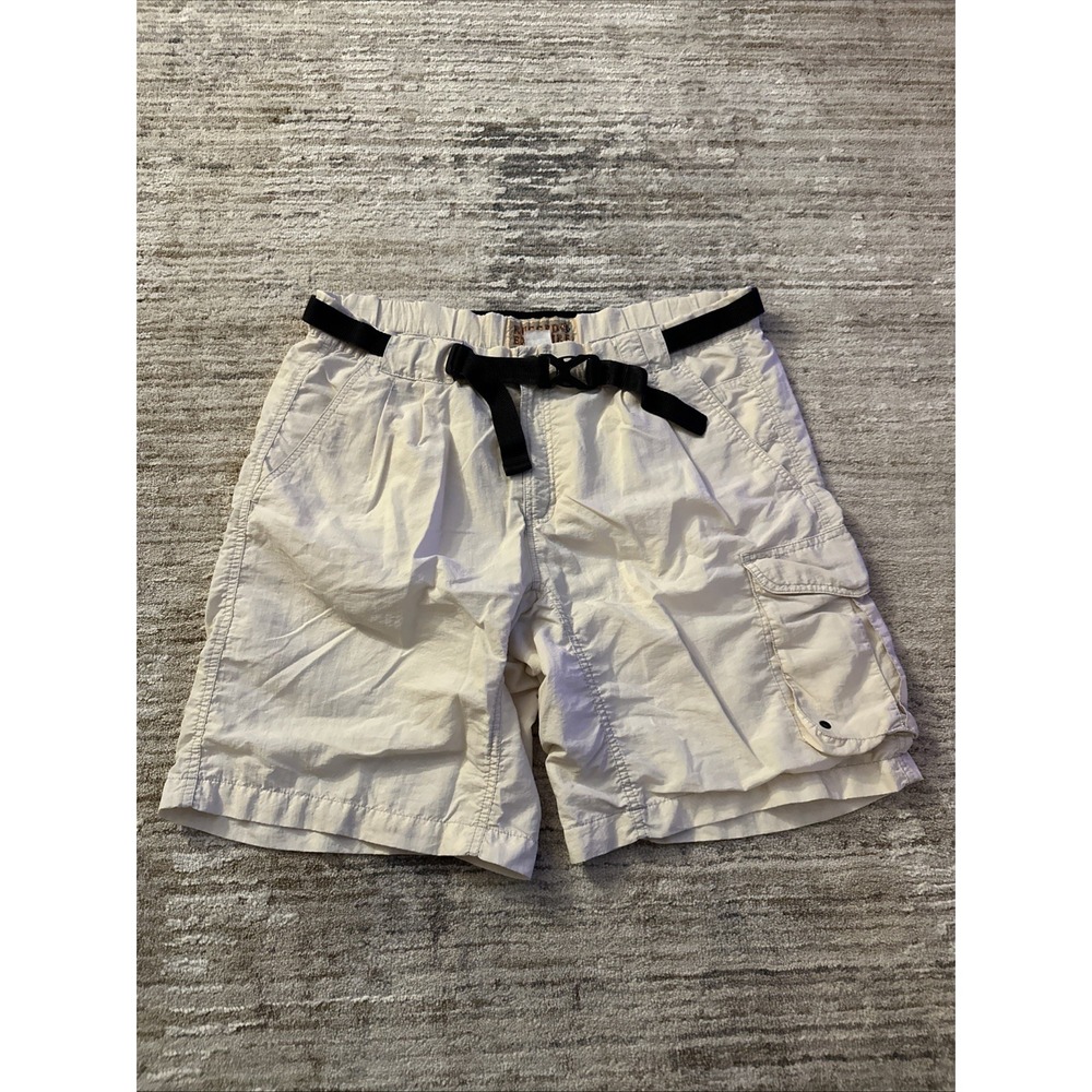 Rugged Exposure Cargo Shorts Mens White Sz38 Outdoor Mesh Lined (No Tag) Belted